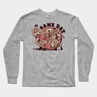 Game Day - Vintage Basketball Long Sleeve T-Shirt